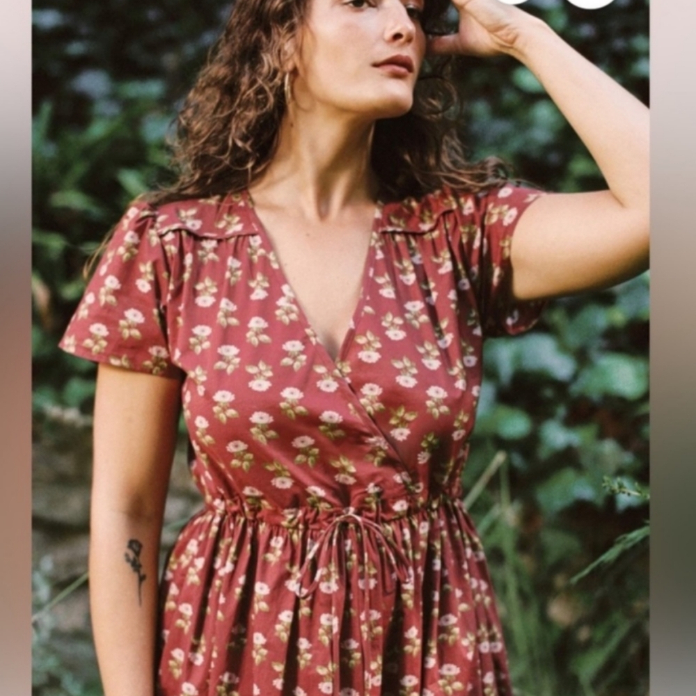 Christy Dawn Dress Antique Lotus Red